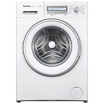 Panasonic NA-148VB6WGB Freestanding Washing Machine, 8kg Load, A+++ Energy Rating, 1400 rpm Spin, White Panasonic NA-148VB6WGB Freestanding Washing Machine, 8kg Load, A+++ Energy Rating, 1400 rpm Spin, White
